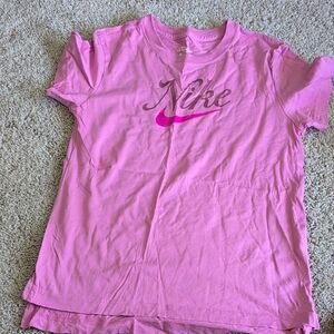 Nike Pink Short Sleeve Tees Casual Comfort